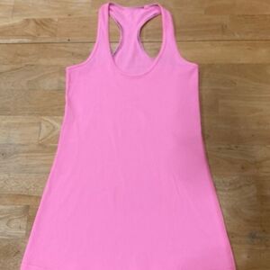 Lululemon CRB Cool Racerback Pink Shell Tank Top Sz 4 Bright Pastel Yoga Run
